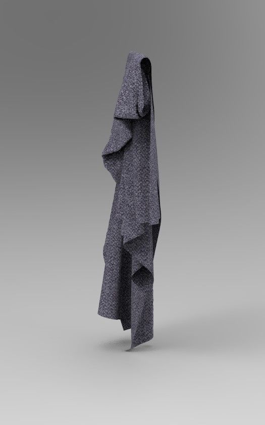 Cloth Style Low-poly 3D model_4