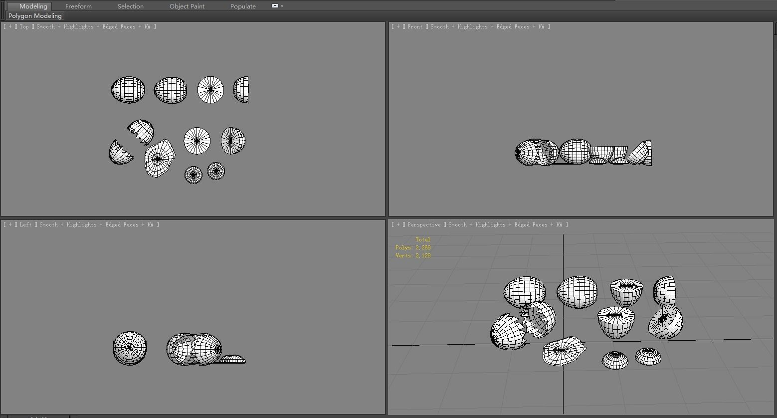 A pile of eggs - soft-boiled eggs -yolk-eggshells-broken eggs Low-poly 3D model_6