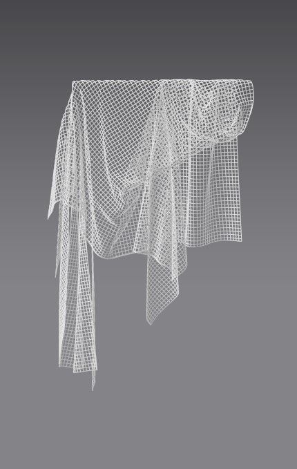 Cloth Style Low-poly 3D model_1