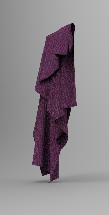 Cloth Style Low-poly 3D model_5