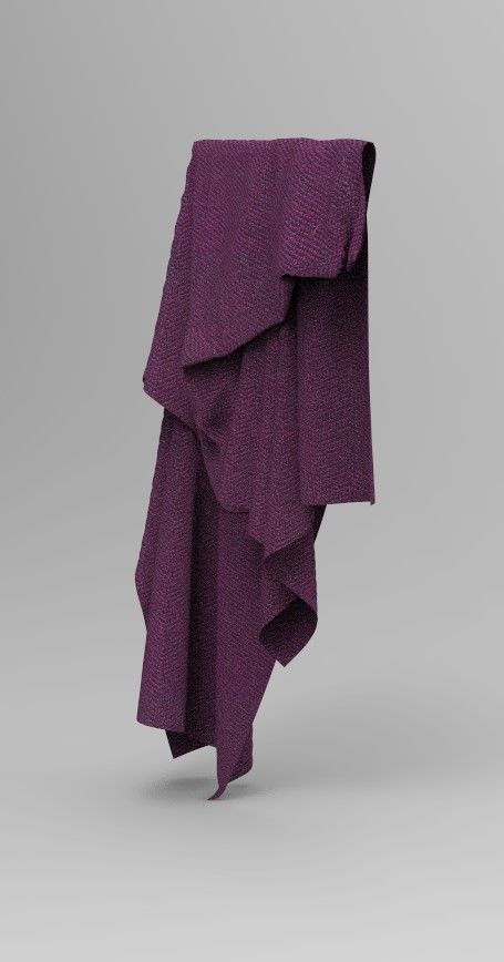 Cloth Style Low-poly 3D model_4