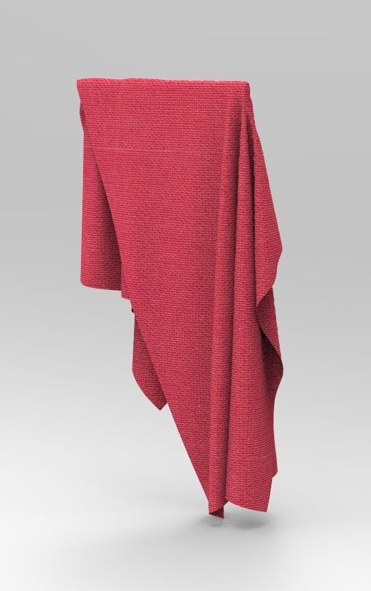 Cloth Style Low-poly 3D model_7