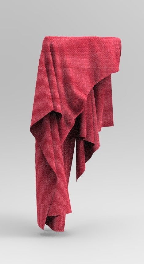 Cloth Style Low-poly 3D model_3