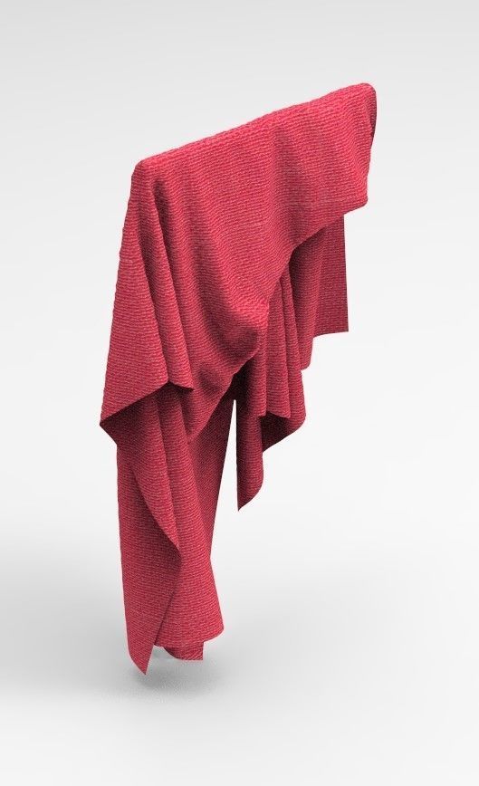 Cloth Style Low-poly 3D model_2