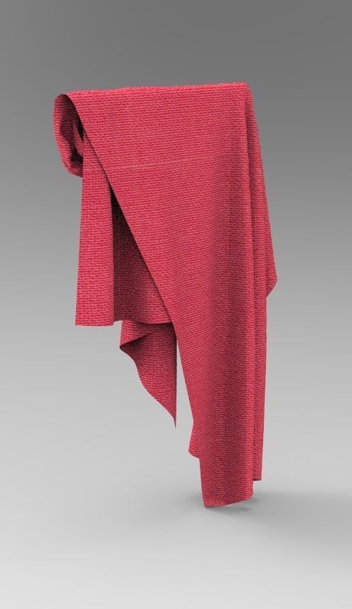 Cloth Style Low-poly 3D model_6