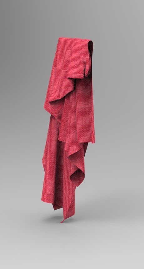 Cloth Style Low-poly 3D model_5