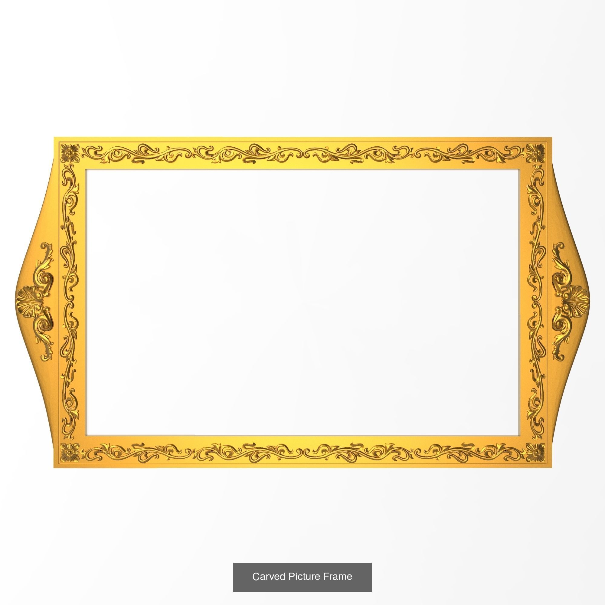 5 carved frames set 3D Model Collection_5