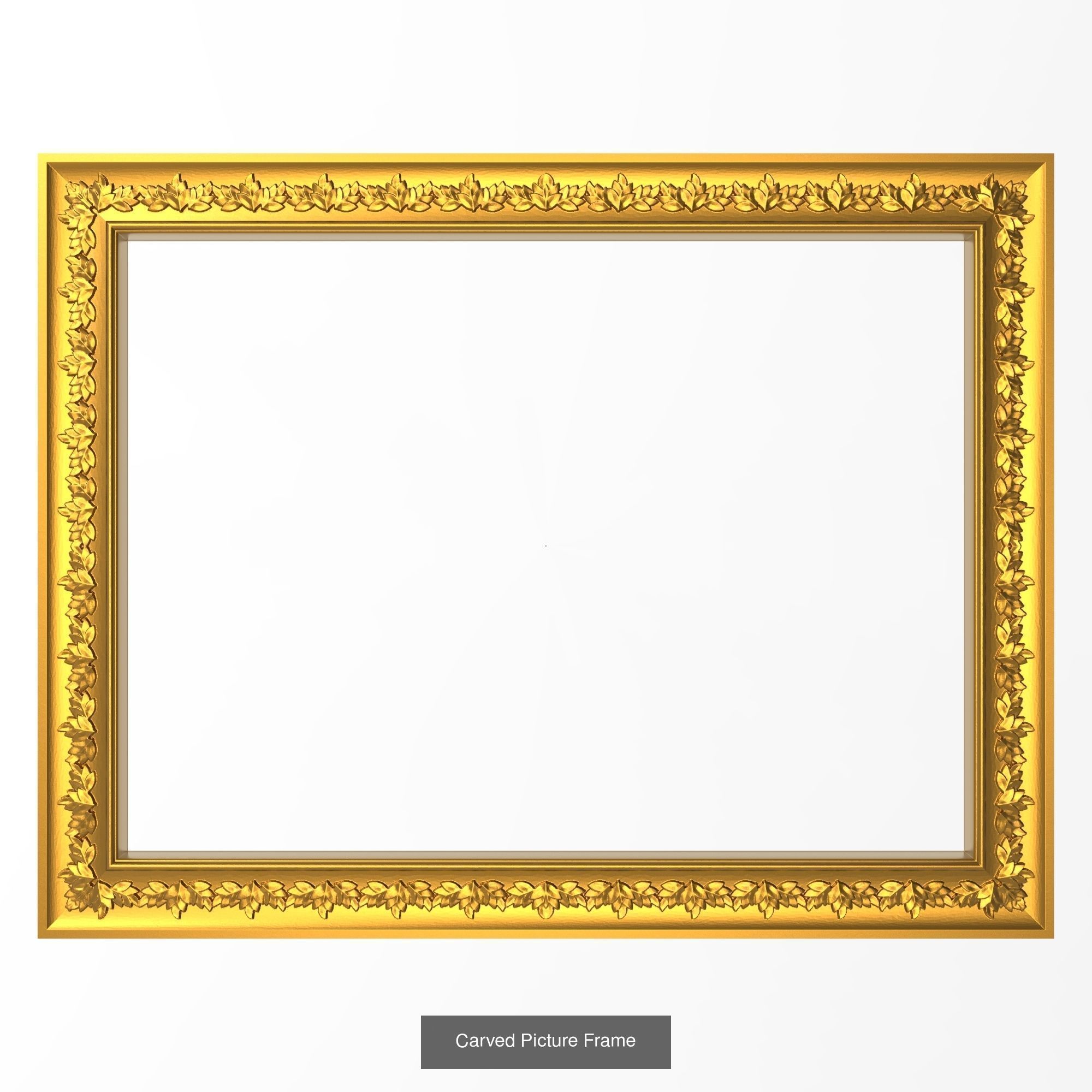 5 carved frames set 3D Model Collection_1