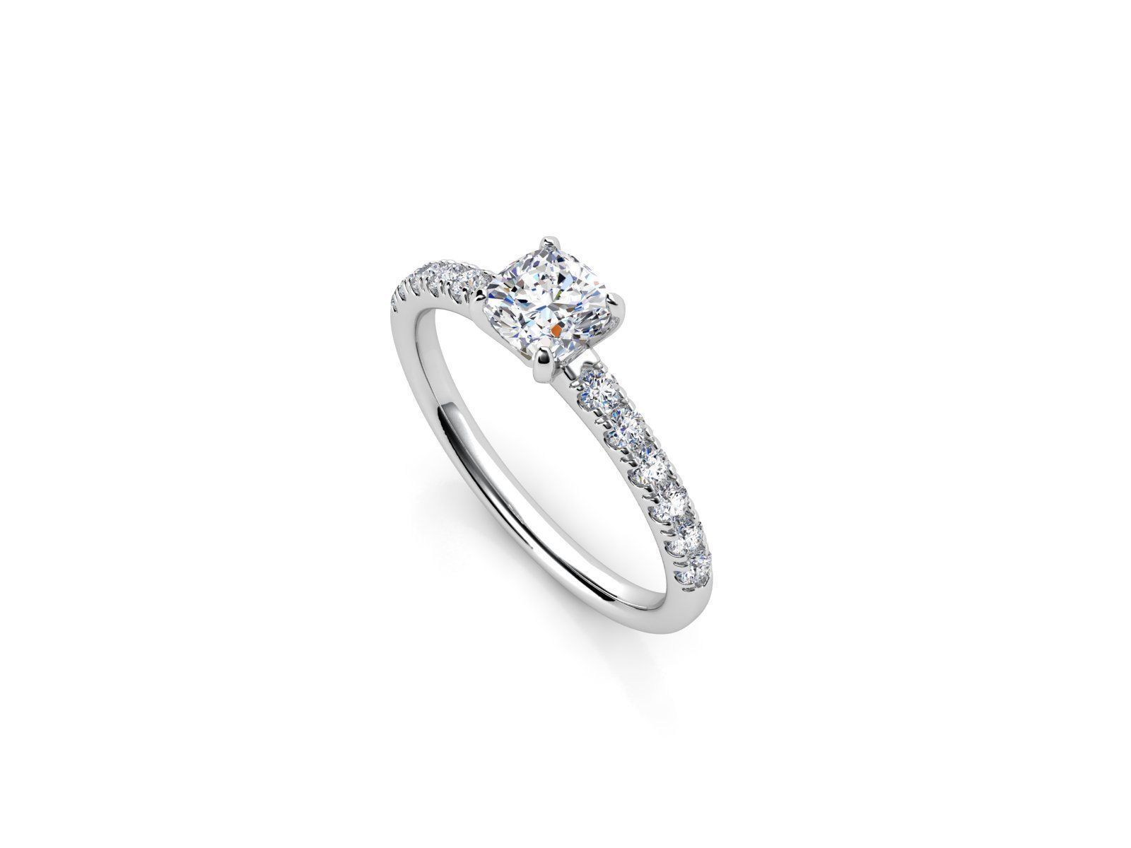 ZDR038 solitaire diamond engagement ring 3D print model_3