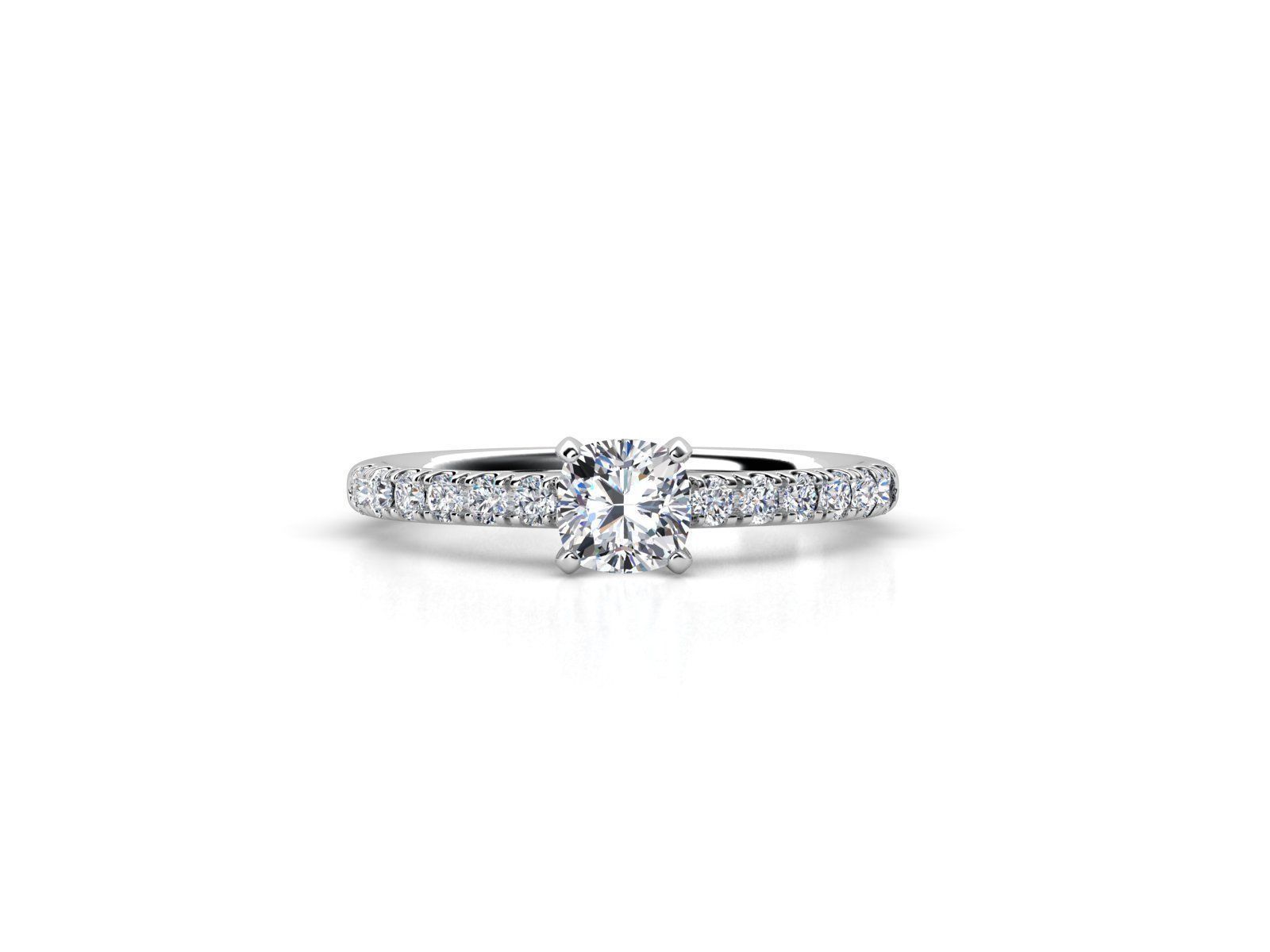 ZDR038 solitaire diamond engagement ring 3D print model_2
