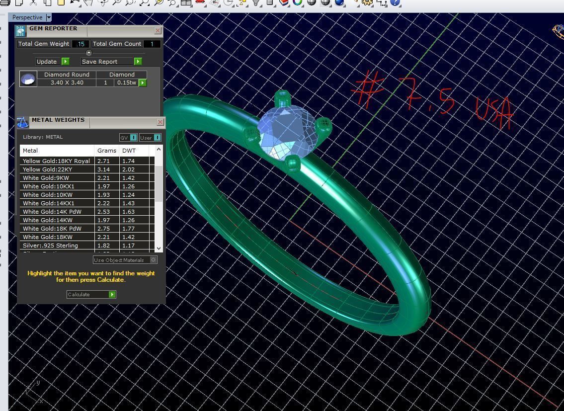 ZDR041 solitaire diamond ring 3D print model_4