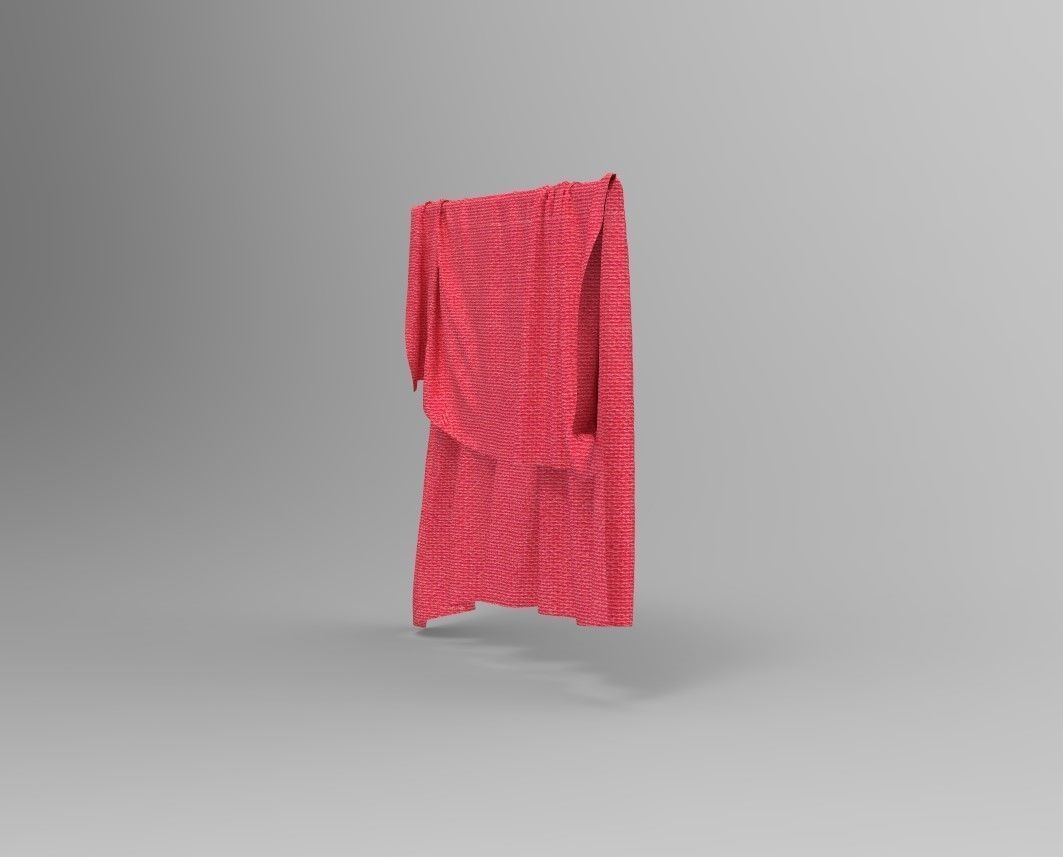 Cloth Style Low-poly 3D model_3