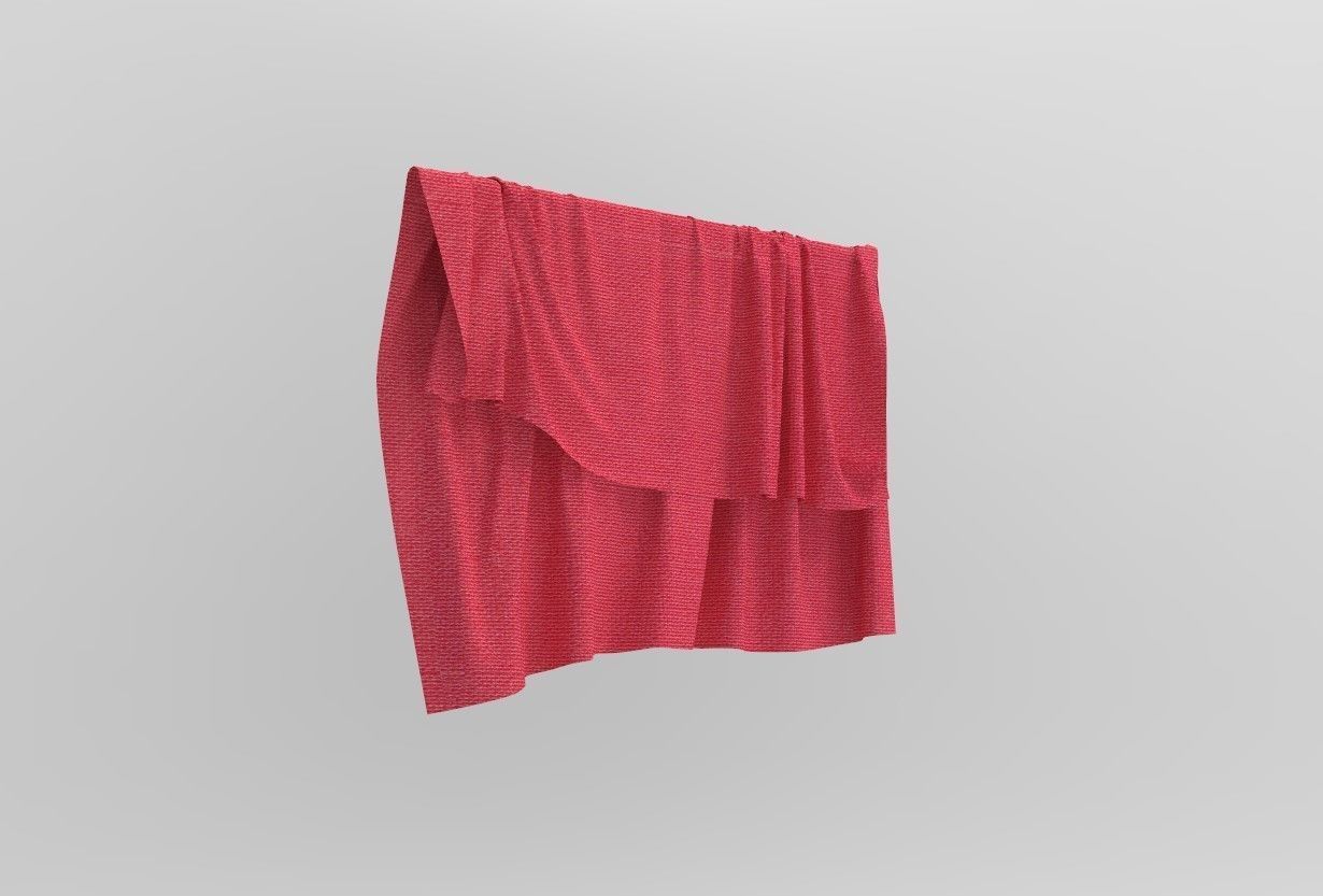 Cloth Style Low-poly 3D model_8