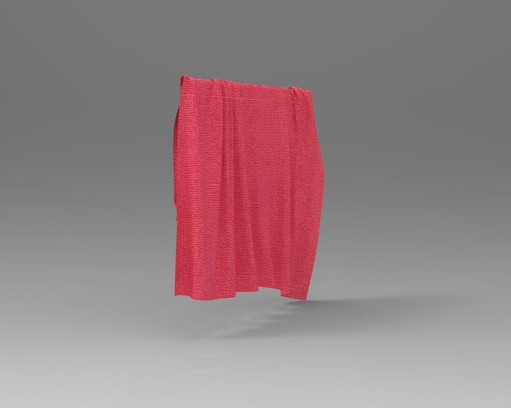 Cloth Style Low-poly 3D model_4