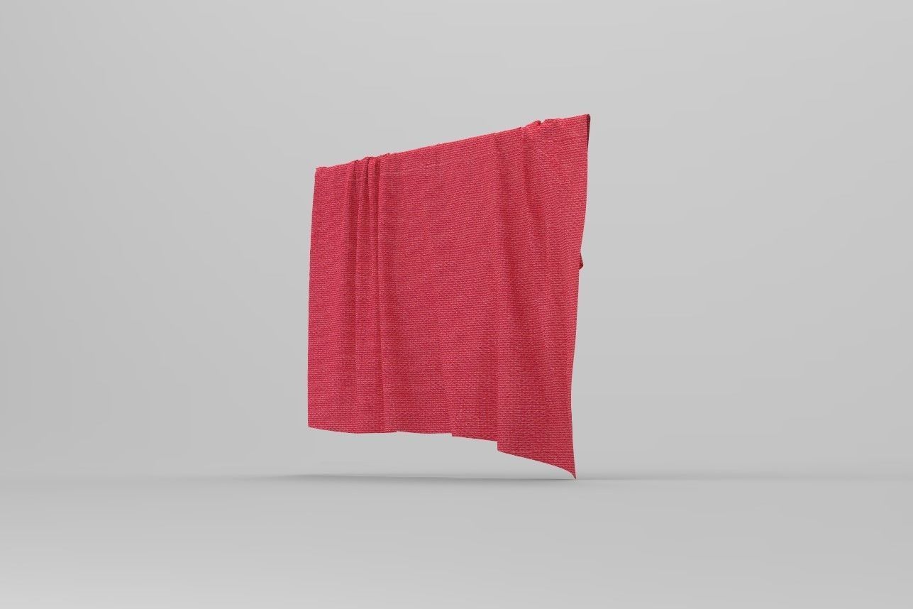Cloth Style Low-poly 3D model_5