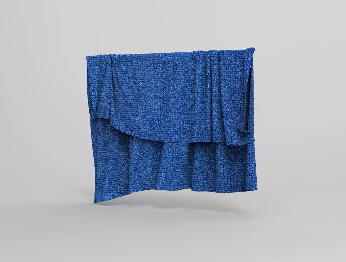 Cloth Style Low-poly 3D model_0