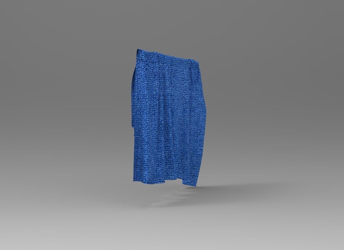 Cloth Style Low-poly 3D model_6