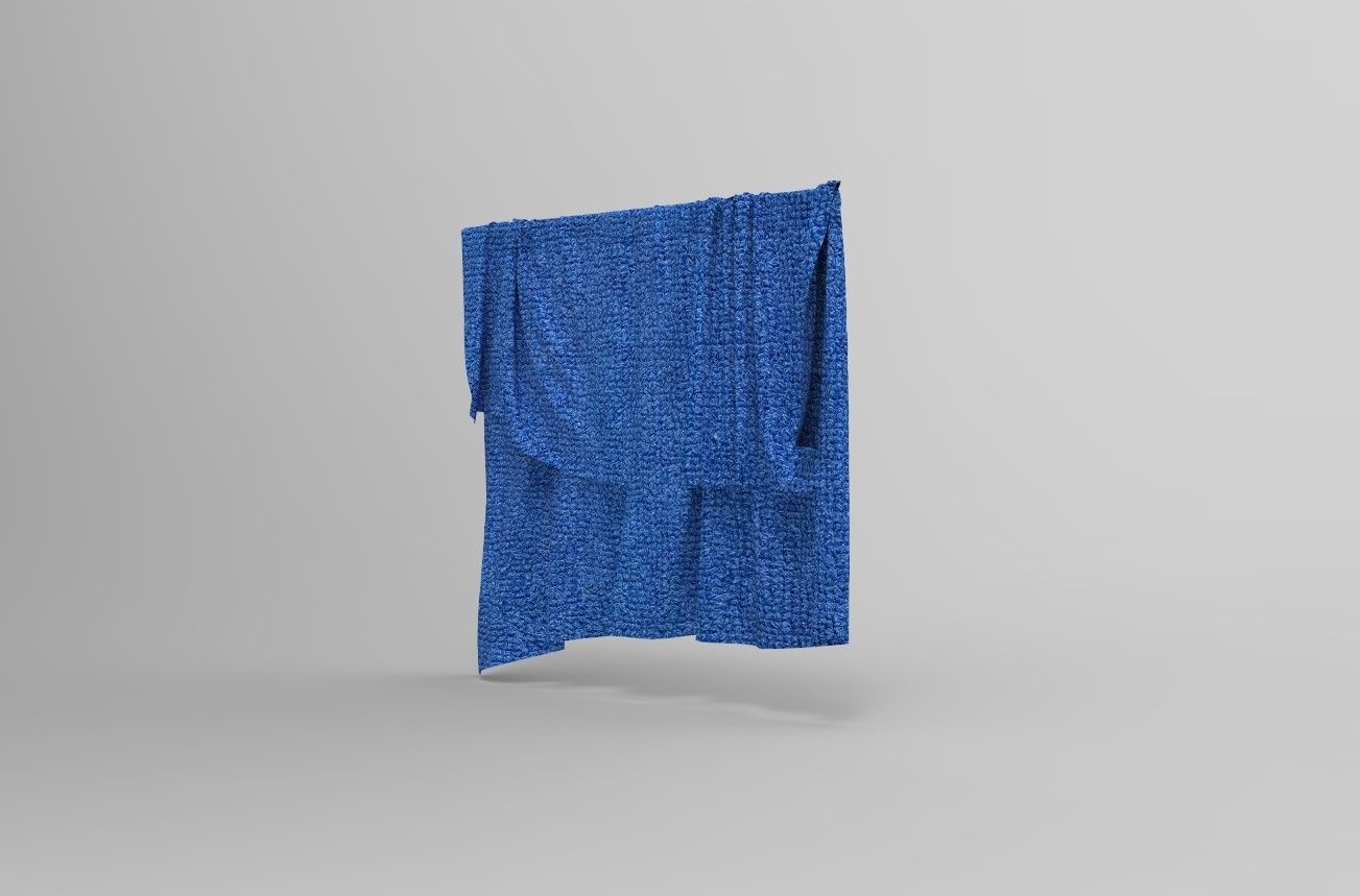 Cloth Style Low-poly 3D model_5
