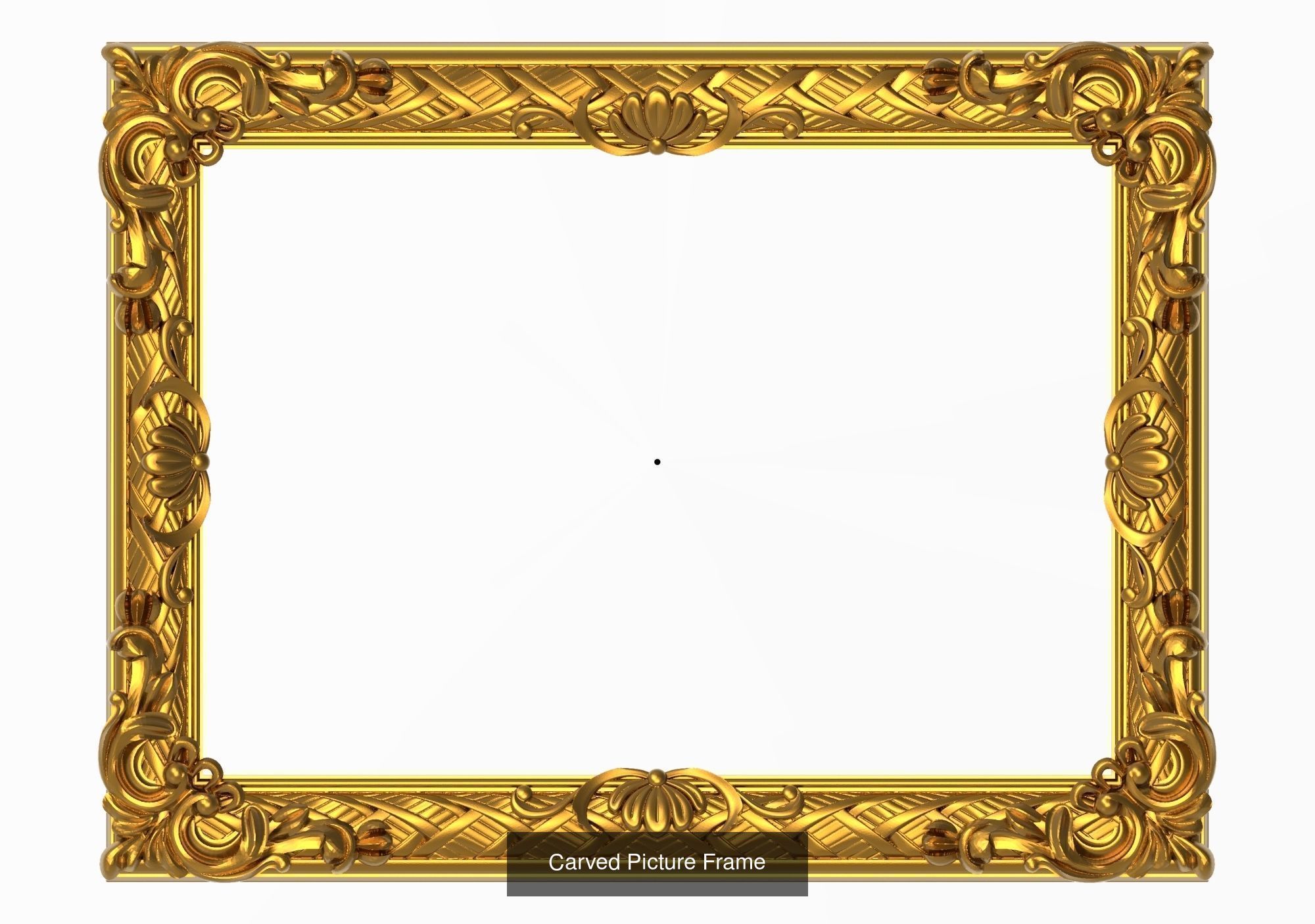 5 carved frames set 3D Model Collection_1