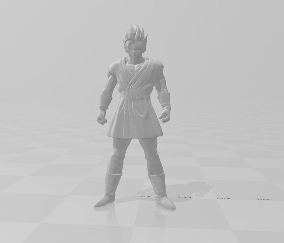 Adult Gohan SSJ2 3D Model 3D print model_2