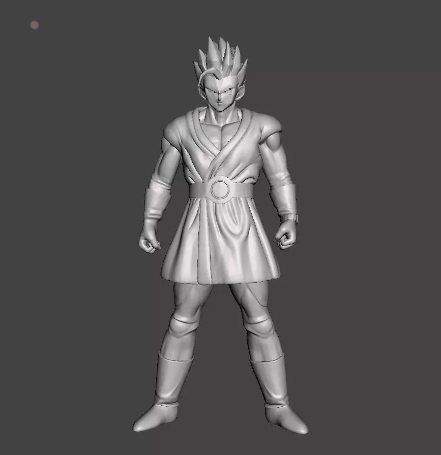 Adult Gohan SSJ2 3D Model 3D print model_0