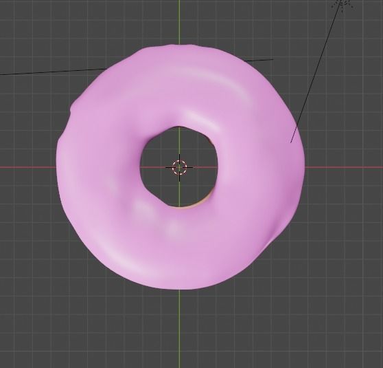 StrawBerry Donut Free 3D model_7