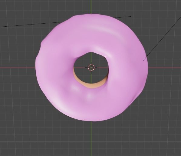 StrawBerry Donut Free 3D model_8