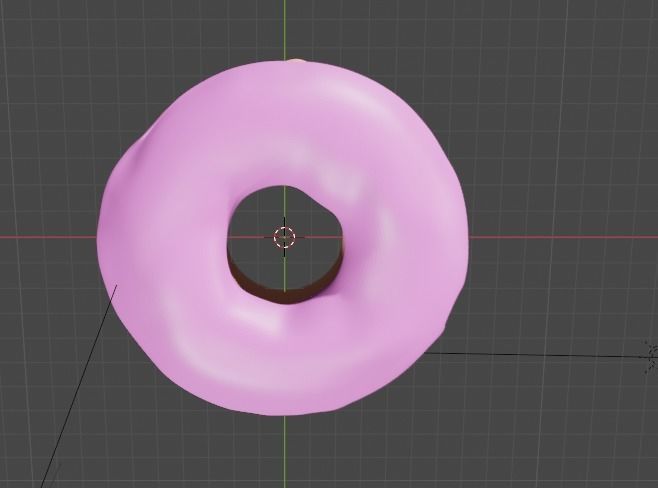 StrawBerry Donut Free 3D model_9