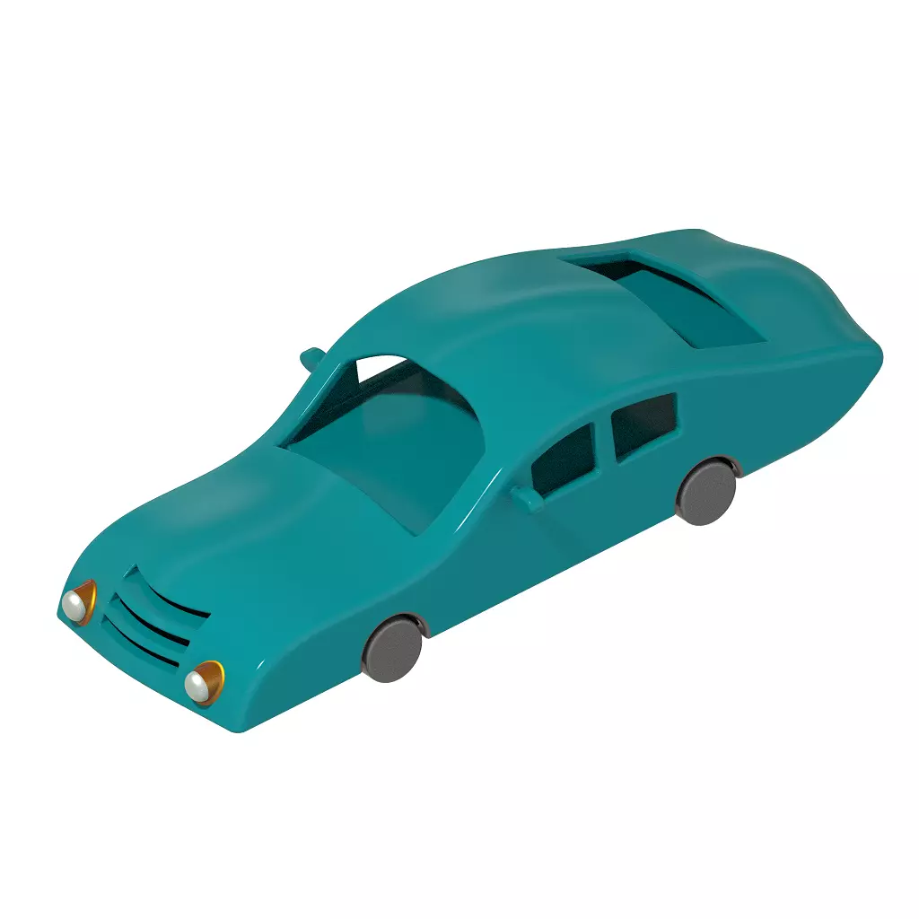 Stylish Sports Car 3D print model_0