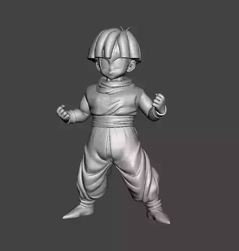 Kid Gohan short hair 3D Model