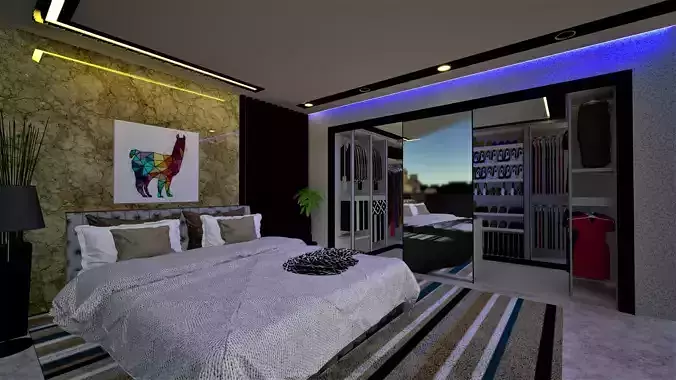 Bedroom Design 3D Model 3D model