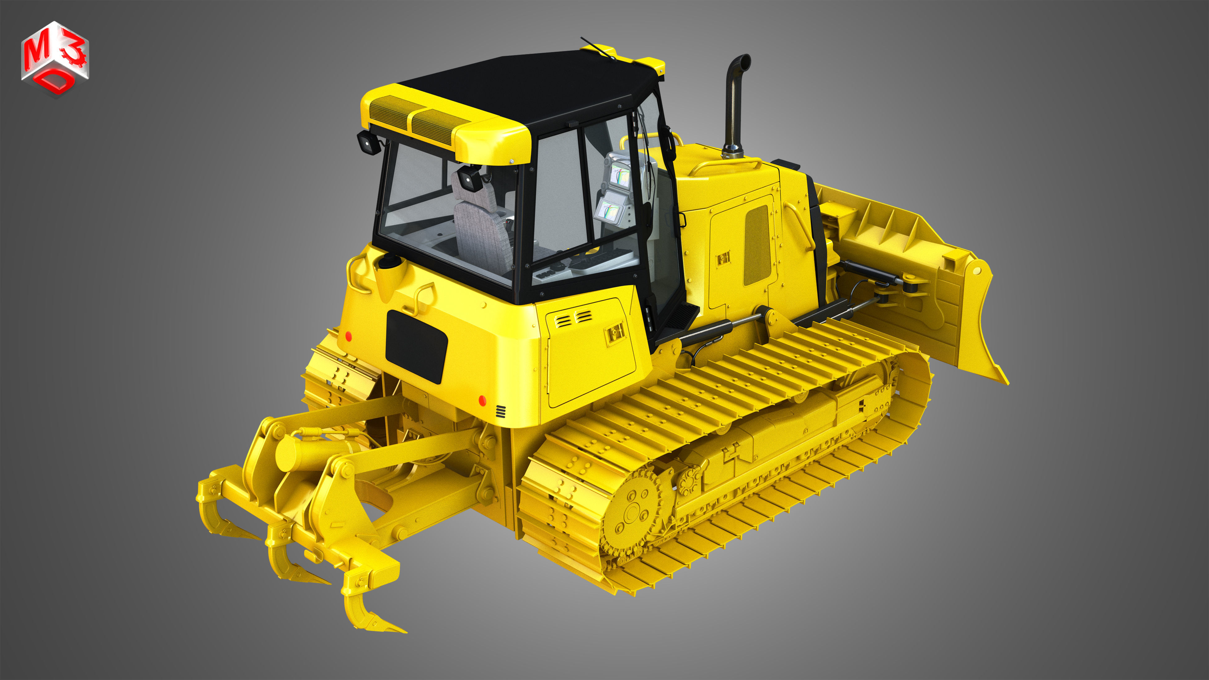 D6K2 XL - Dozer 3D model_7