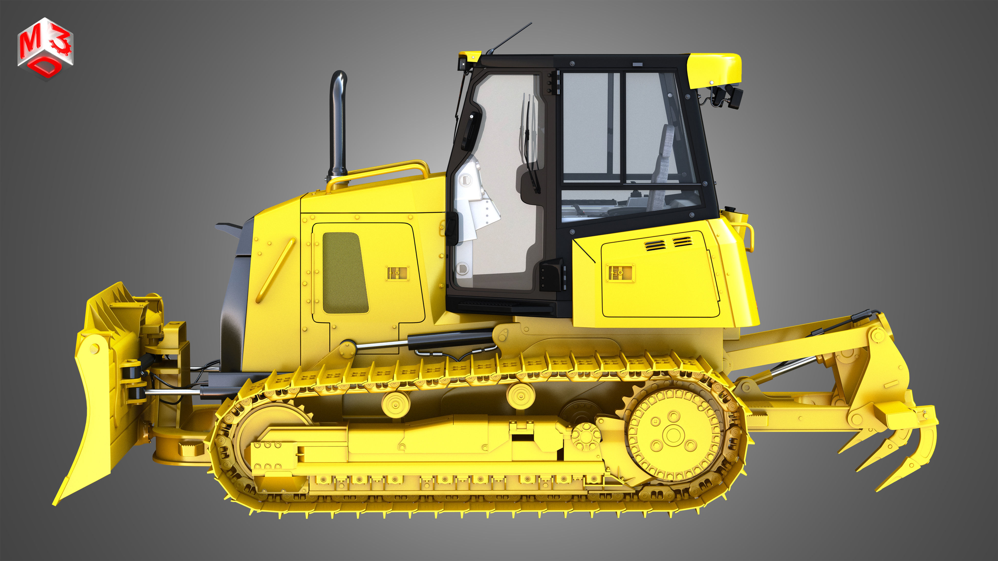 D6K2 XL - Dozer 3D model_4