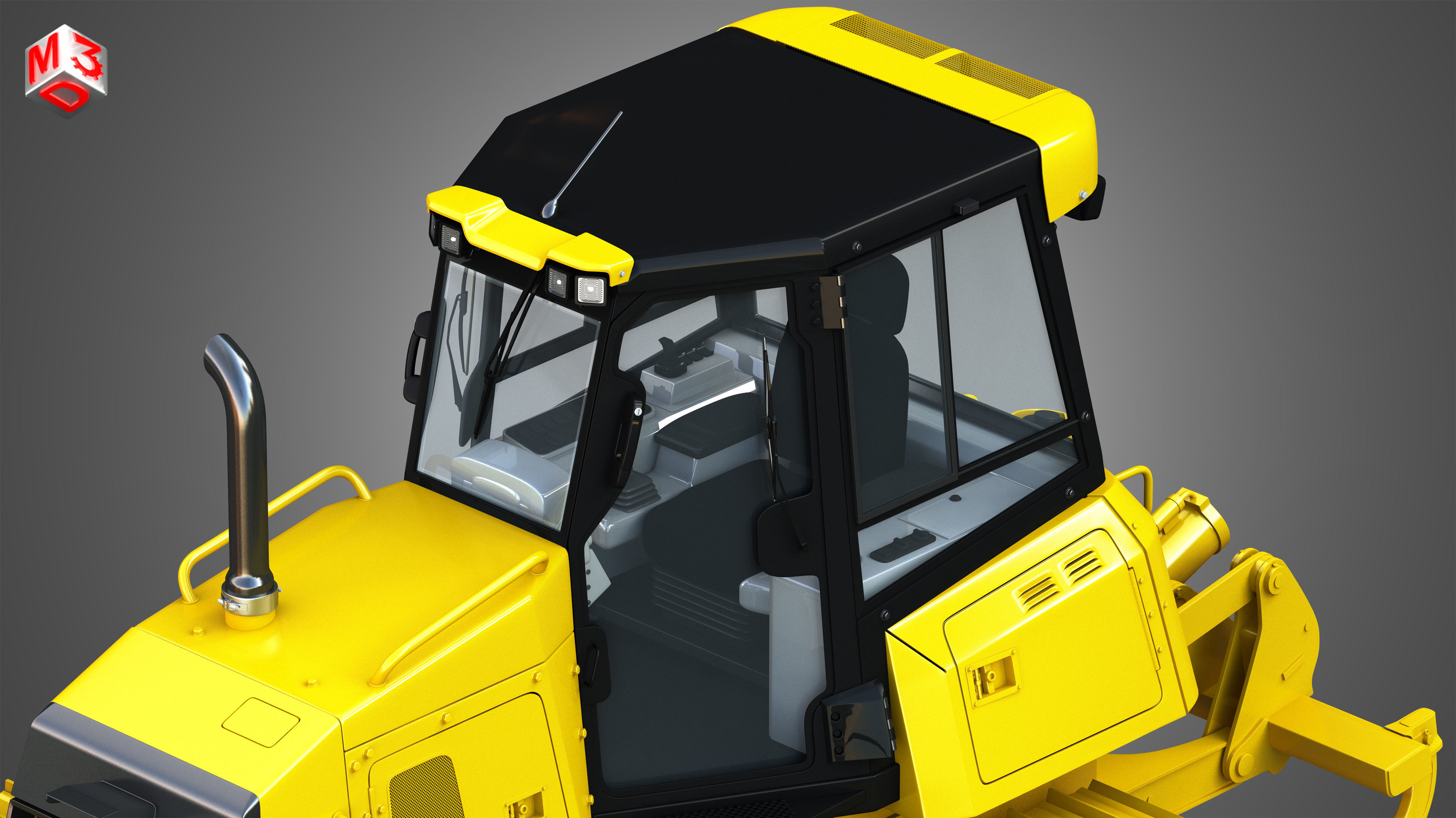 D6K2 XL - Dozer 3D model_10