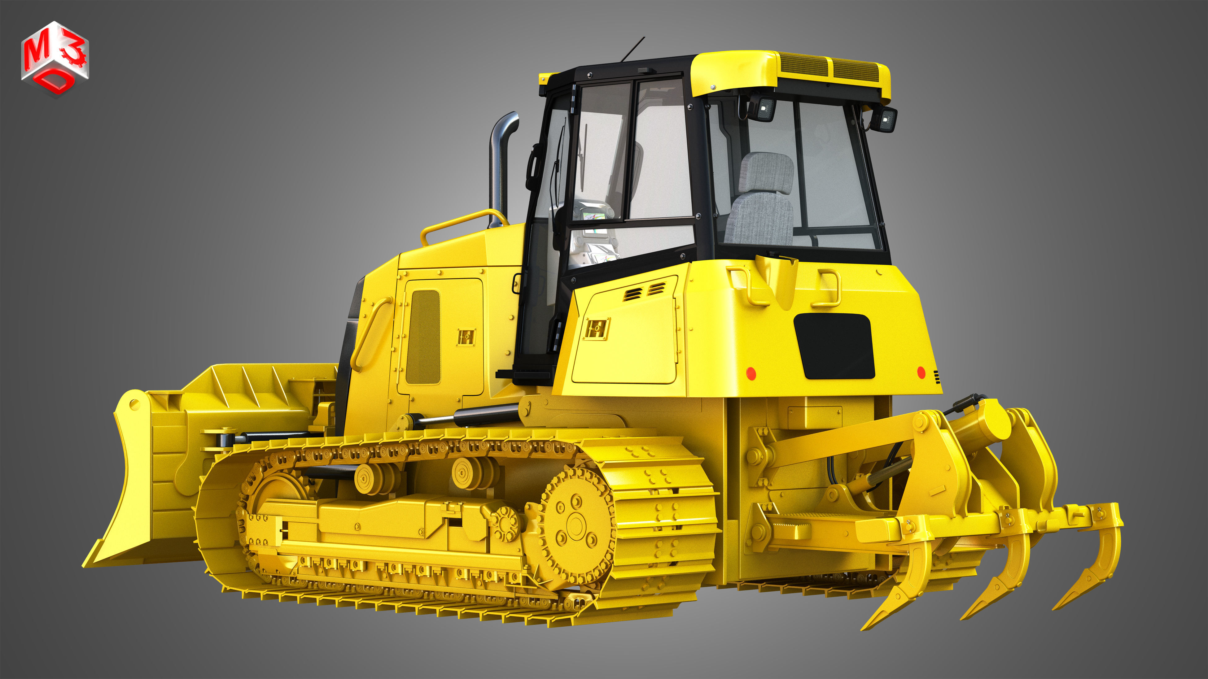 D6K2 XL - Dozer 3D model_3