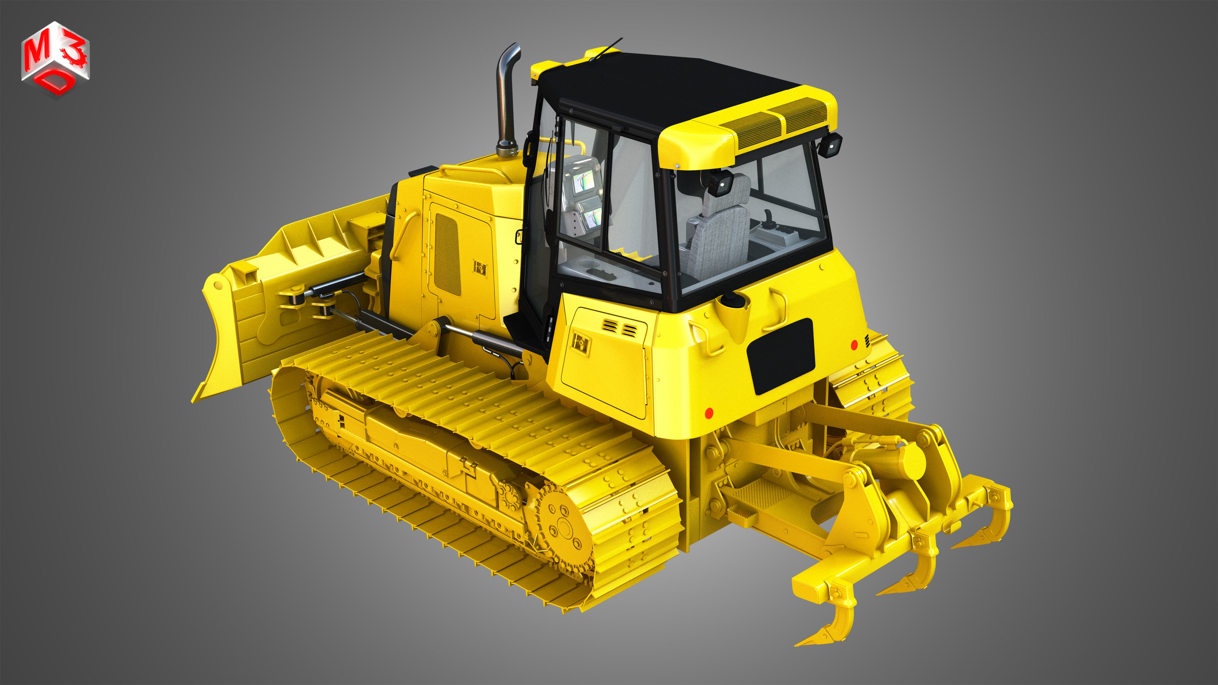 D6K2 XL - Dozer 3D model_9