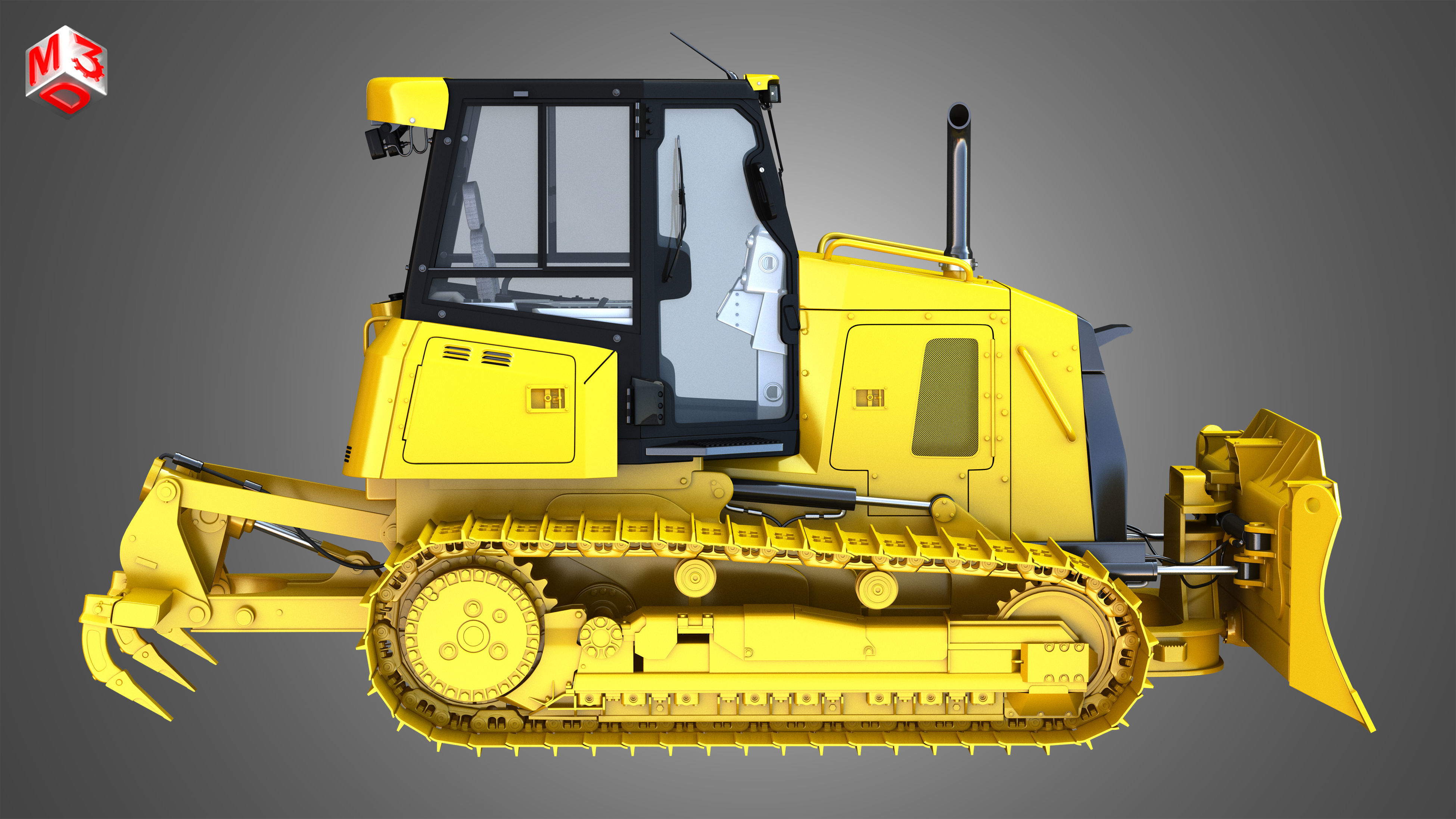 D6K2 XL - Dozer 3D model_5