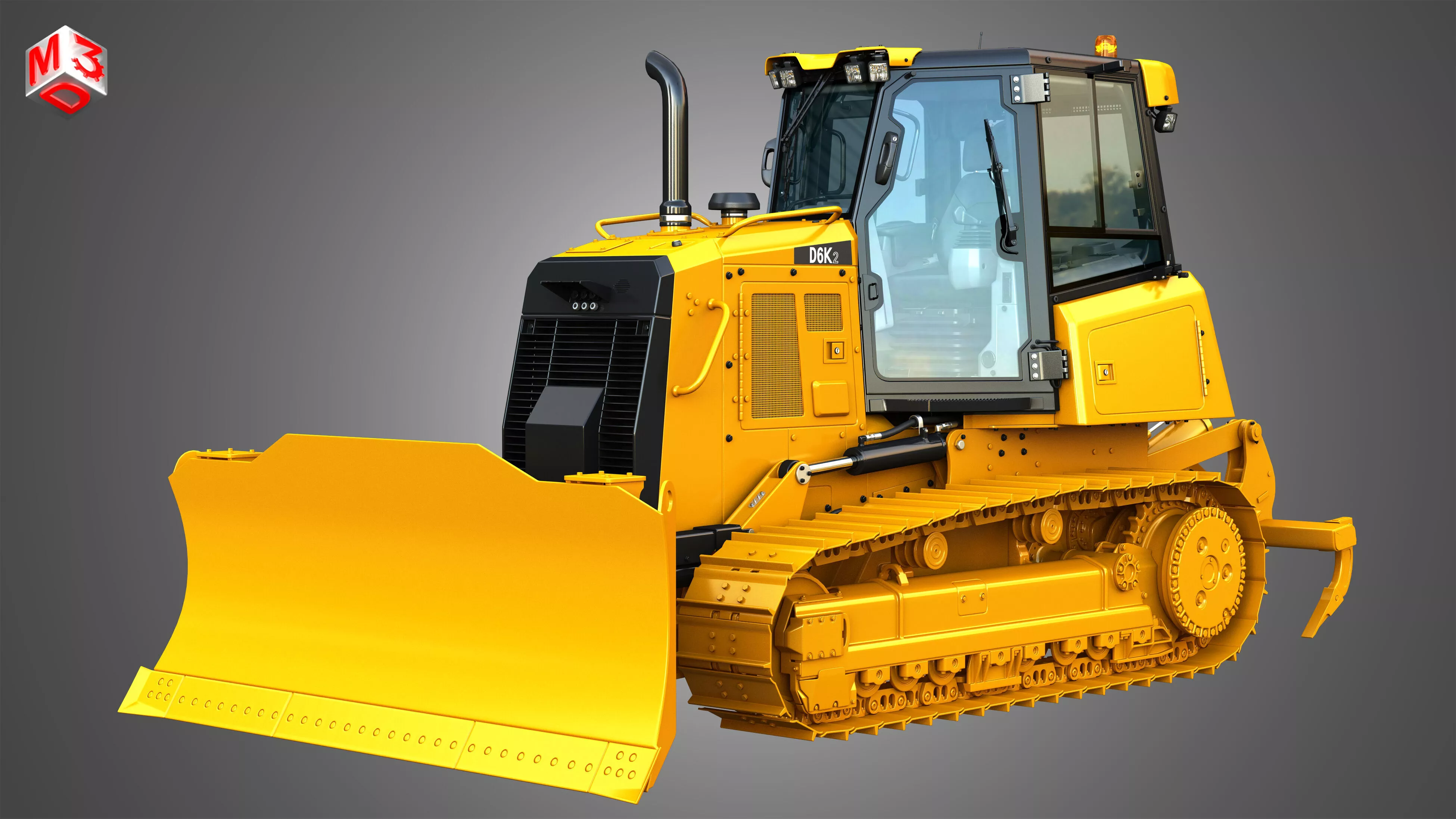 D6K2 Crawler Dozer 3D model