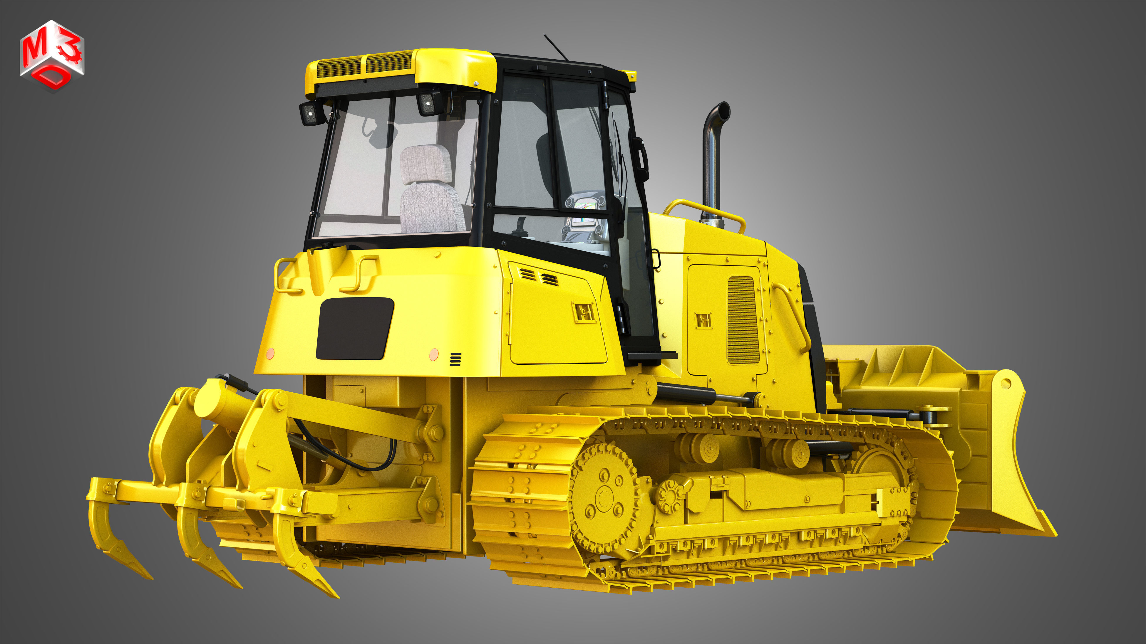 D6K2 XL - Dozer 3D model_1