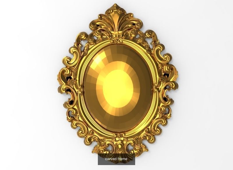 5 carved frames set 3D Model Collection_4