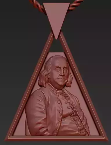 Benjamin Franklin 3D print model