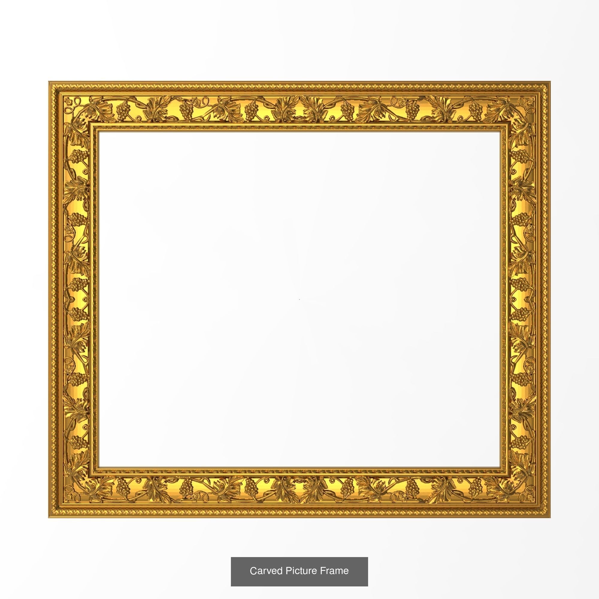10 carved frames set 3D Model Collection_8