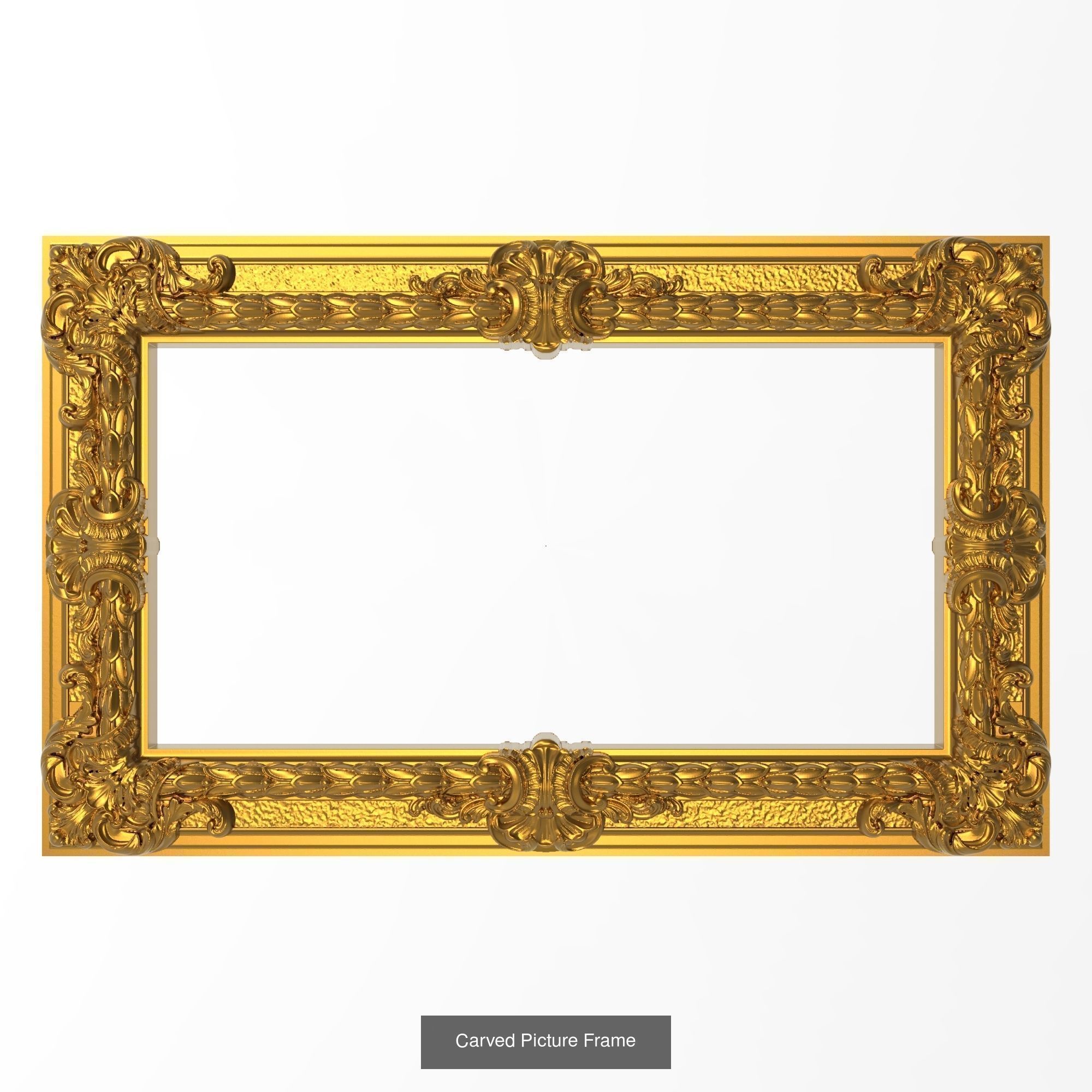 10 carved frames set 3D Model Collection_6