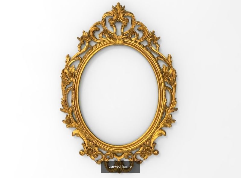 10 carved frames set 3D Model Collection_1