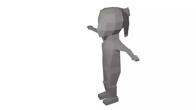 Boy  Girl Low Poly Animated