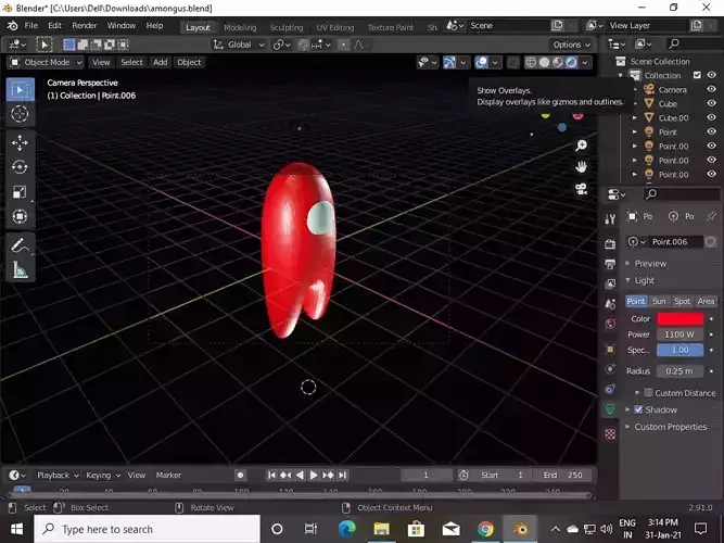 AMONG US RED CHARACTER