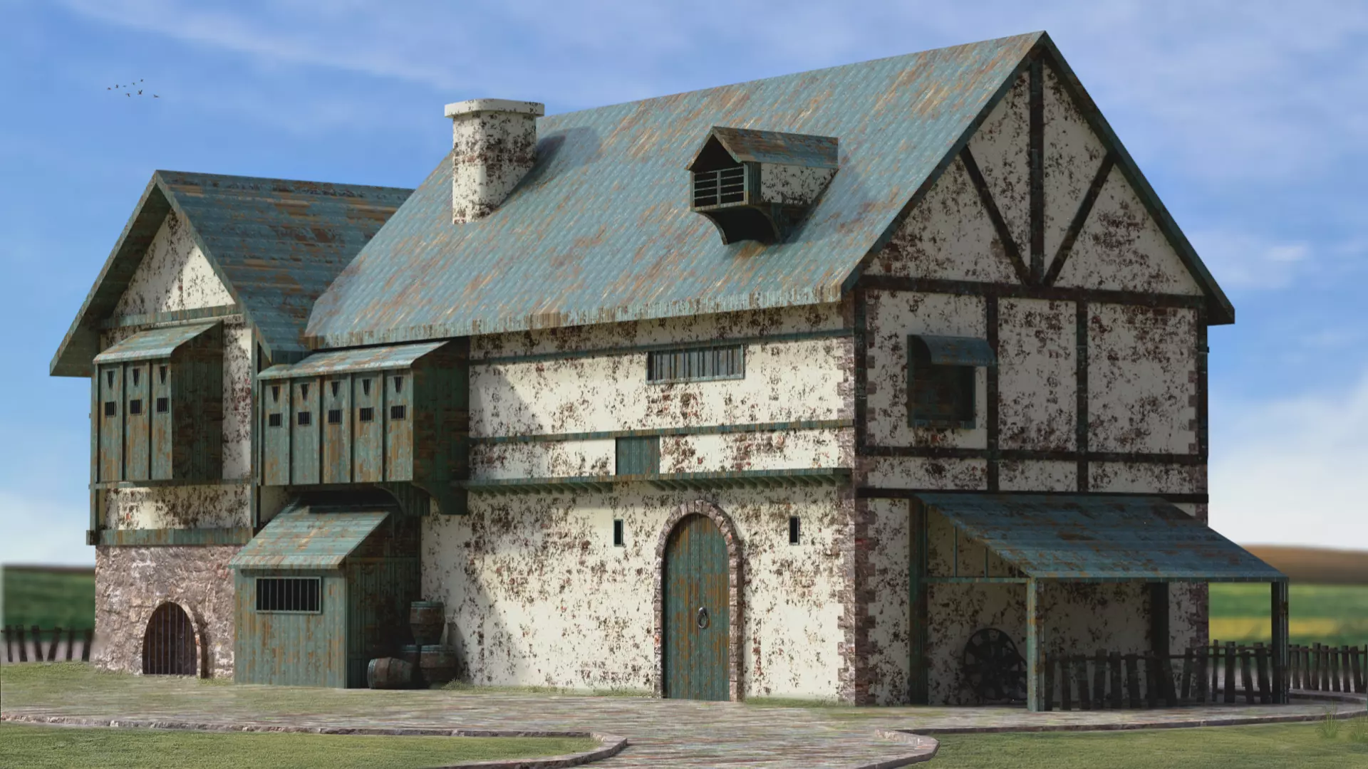 Old house Free low-poly 3D model