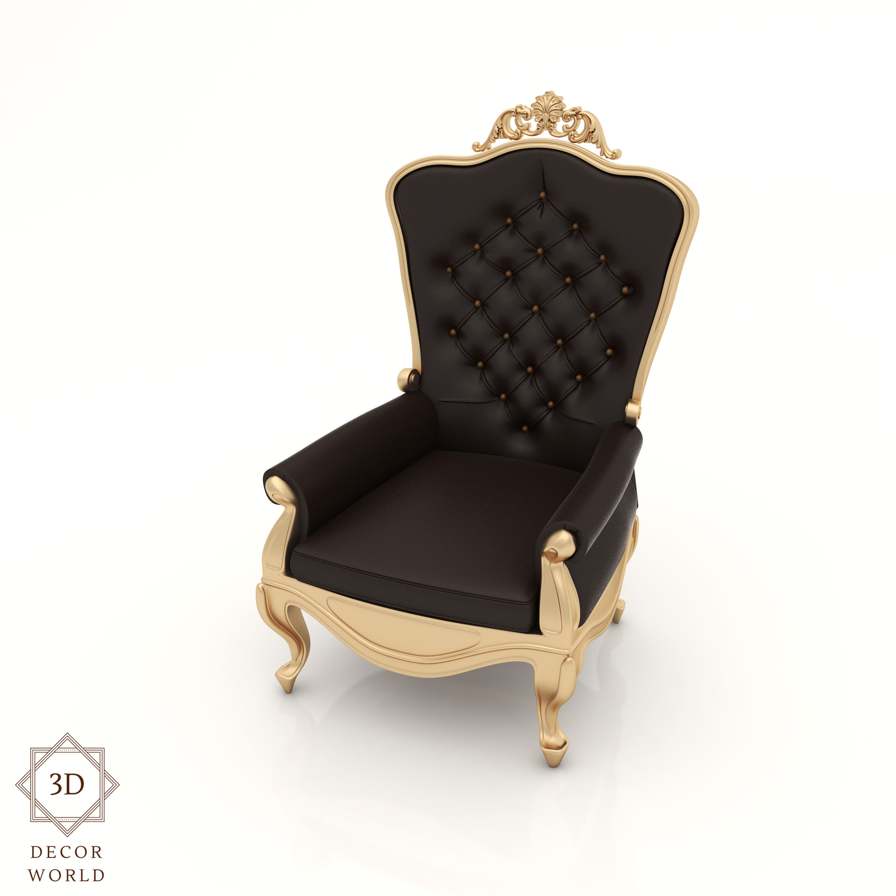 Interior Sofa Armchair 19 - For CNC and Interior 3D model_2