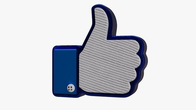 Thumbs-Up Cartoon  3D model