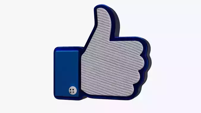 Thumbs-Up Cartoon  3D model